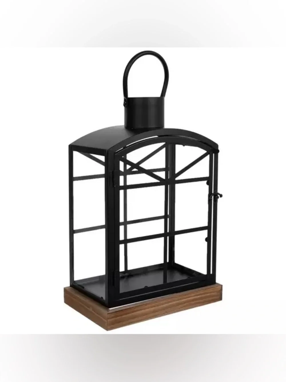 Black Arch Metal Lantern